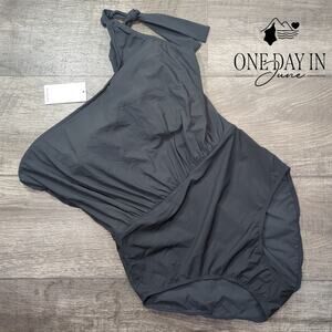 Hermoza One Shoulder One Piece Swimsuit Size 10